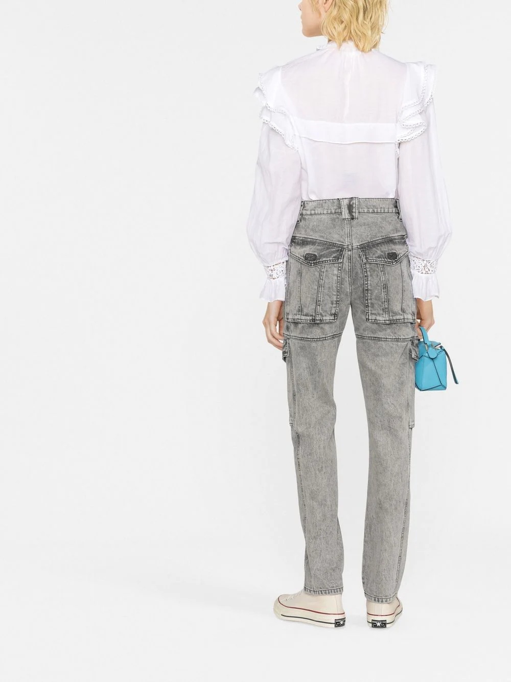 distressed-finish denim jeans - 3