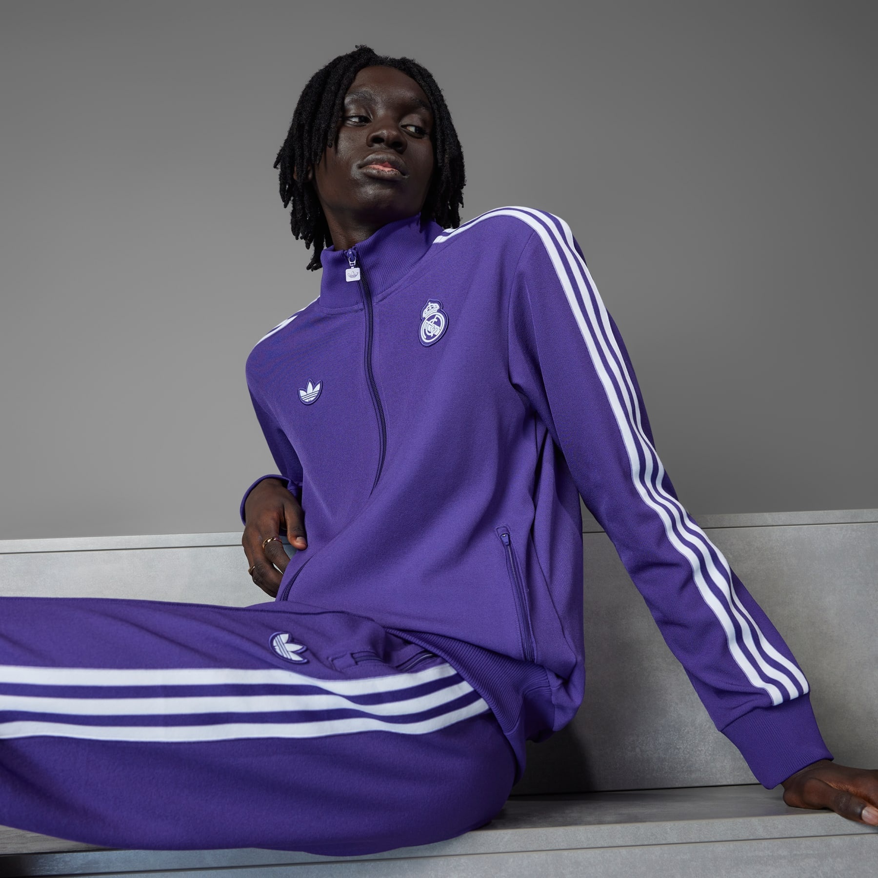 adidas Real Madrid Terrace Icons Track Top - JF2582 | REVERSIBLE