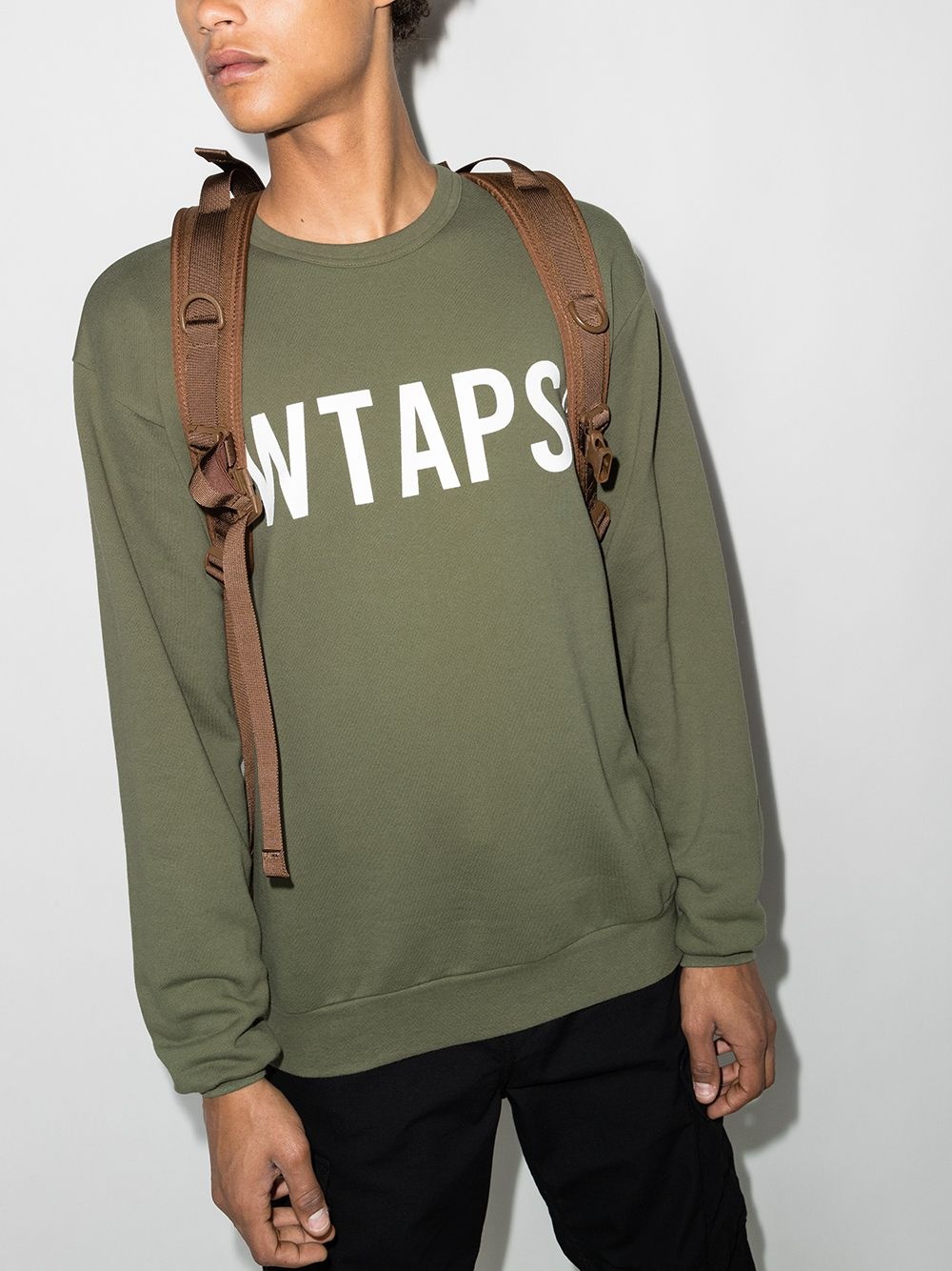 WTVUA logo-print cotton sweatshirt - 2