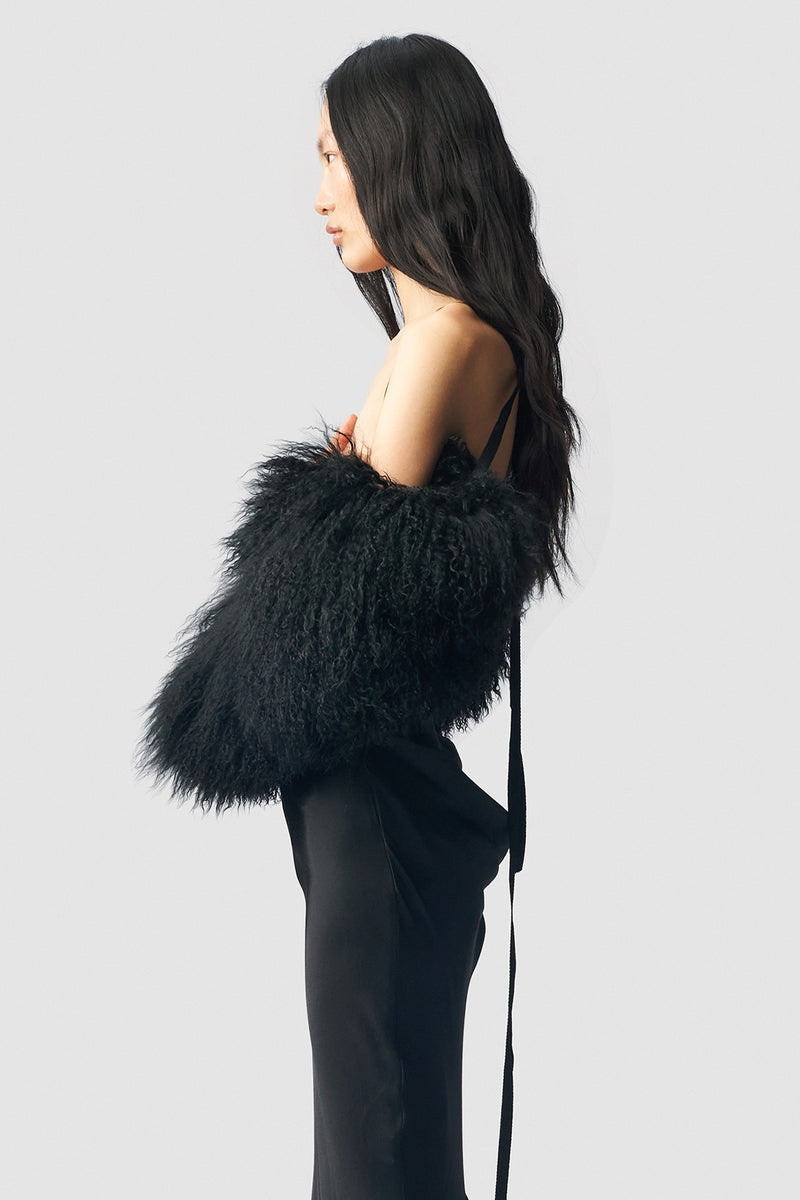 Ann Demeulemeester Carena Tied Shearling Sleeves outlook