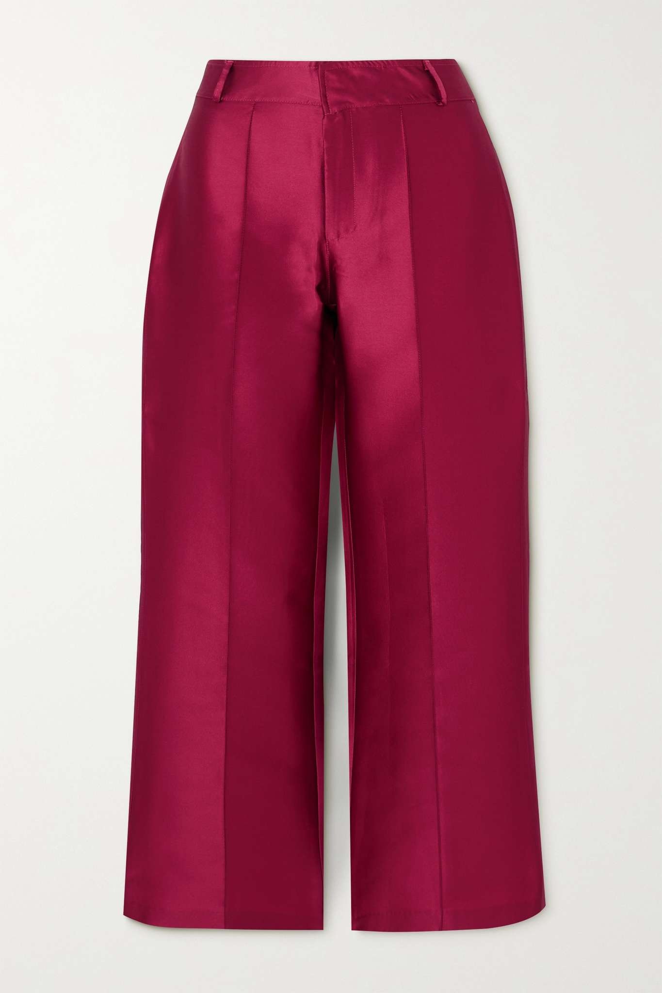 Yoshi cropped taffeta wide-leg pants - 1