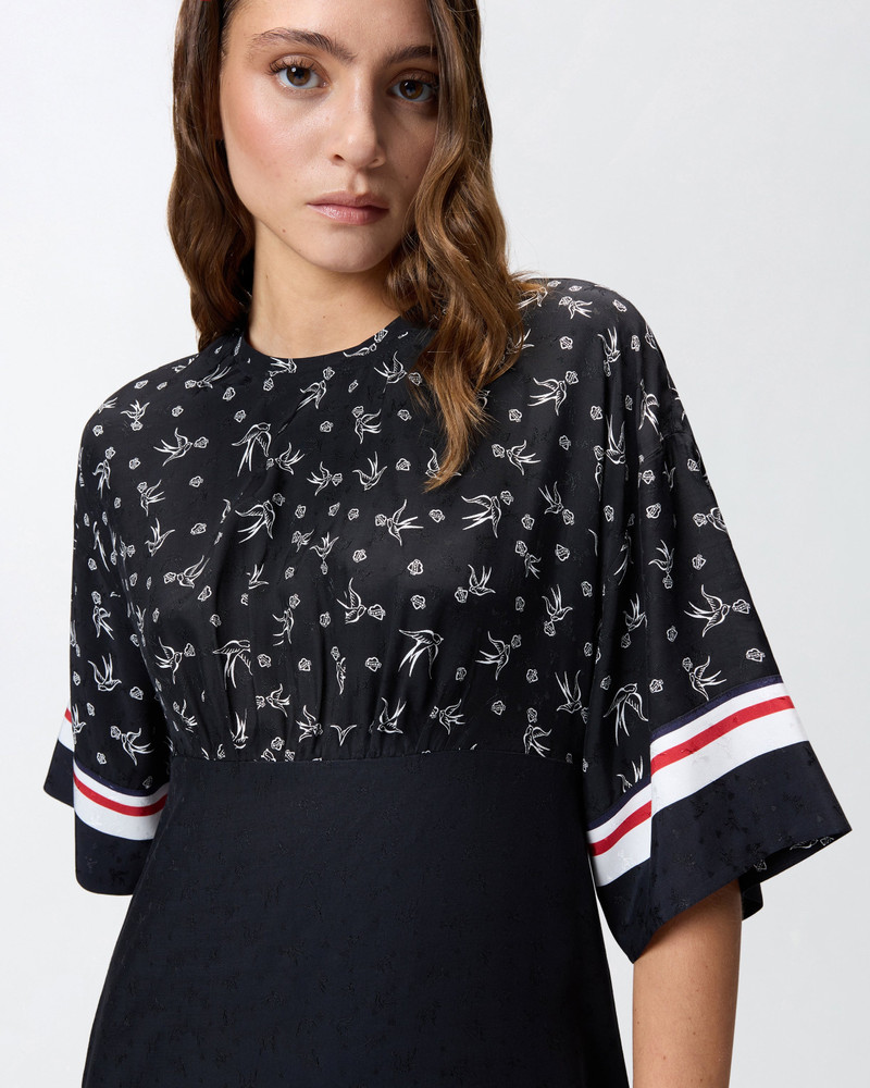 PRINTED JACQUARD VISCOSE DRESS 6