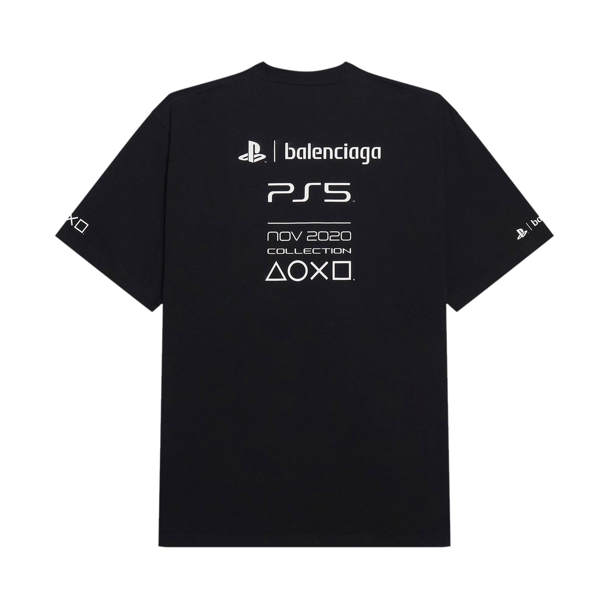 Balenciaga Playstation Boxy T-Shirt 'Black' - 2