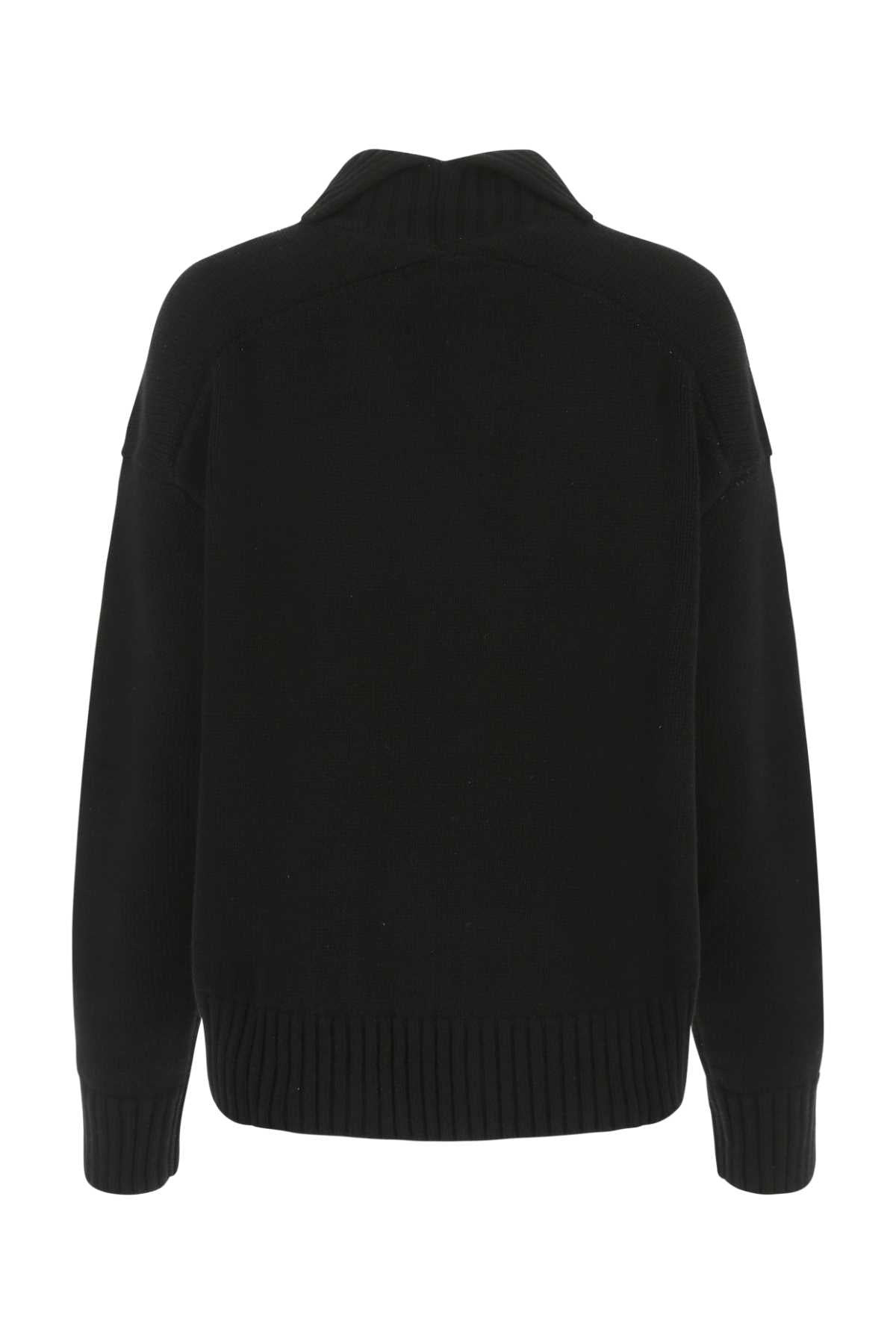 Jil Sander Women Black Cashmere Blend Oversize Sweater - 2