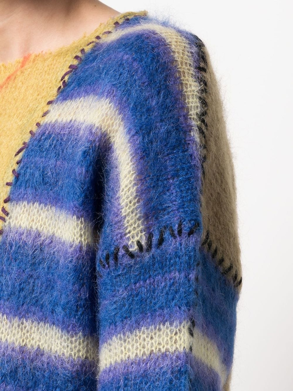 oversized patchwork jumper - 5