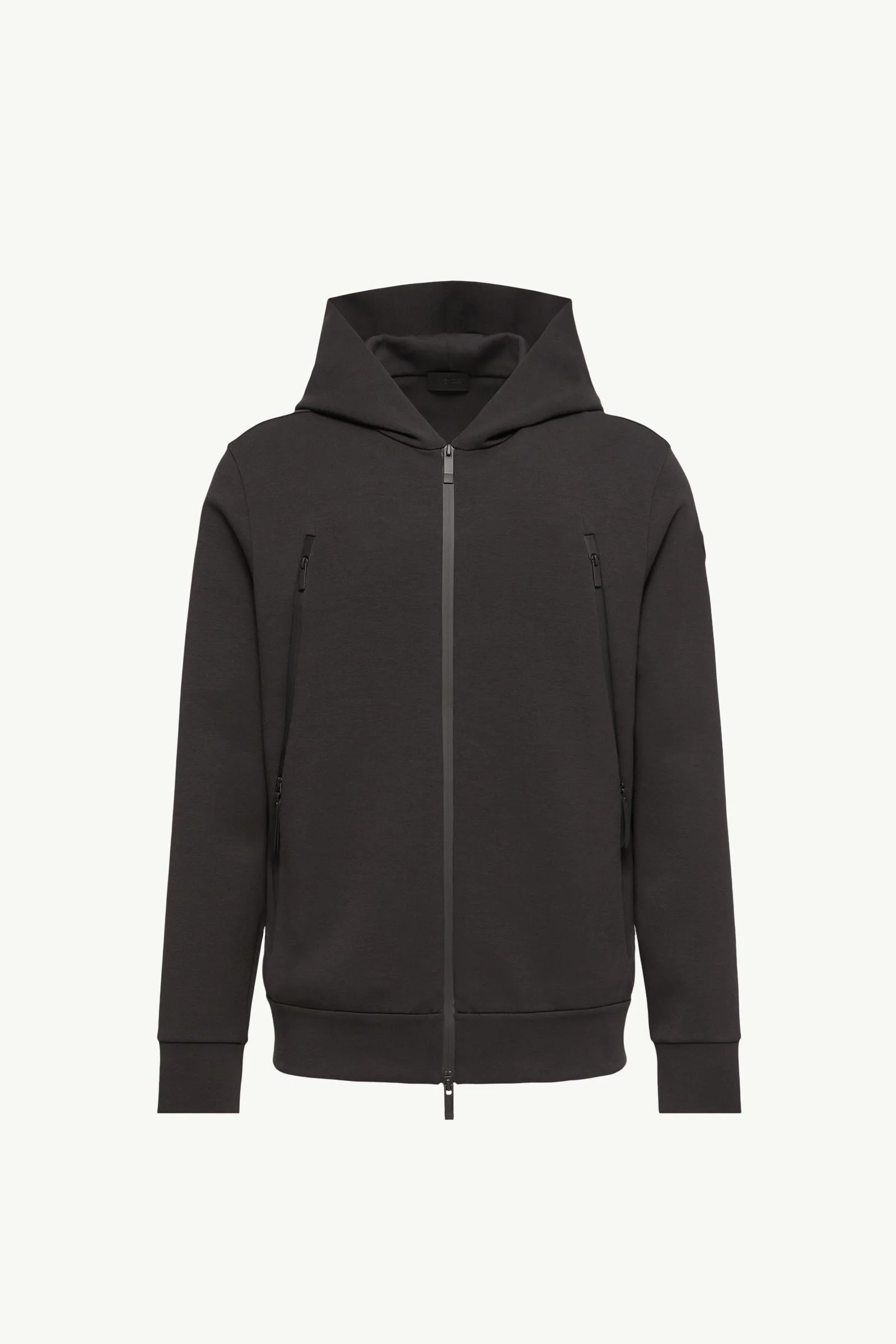 Cotton Blend Zip-Up Hoodie - 1