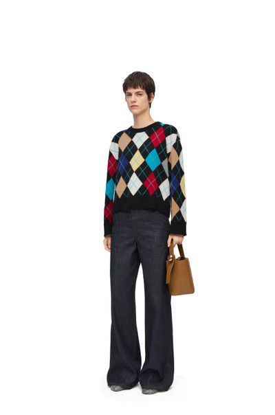 Loewe Argyle sweater in wool outlook