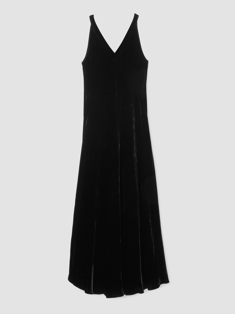 Velvet V-Neck Dress 1