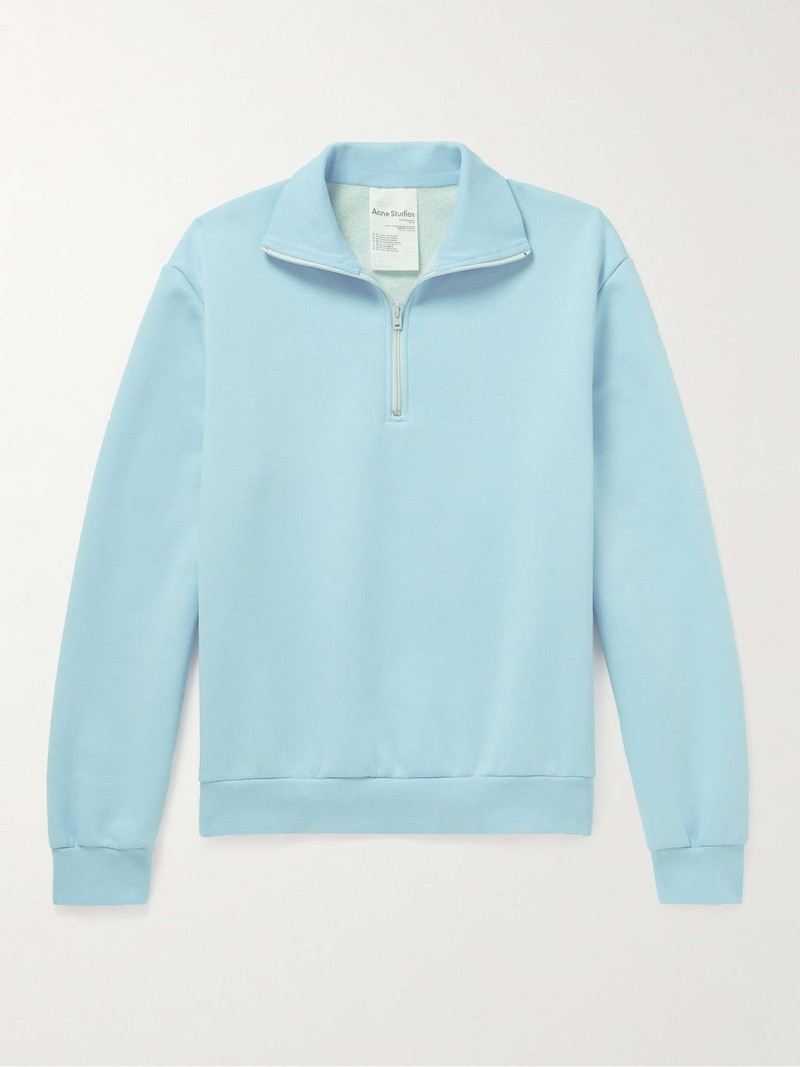 Fenrik Cotton-Blend Jersey Half-Zip Sweatshirt 1