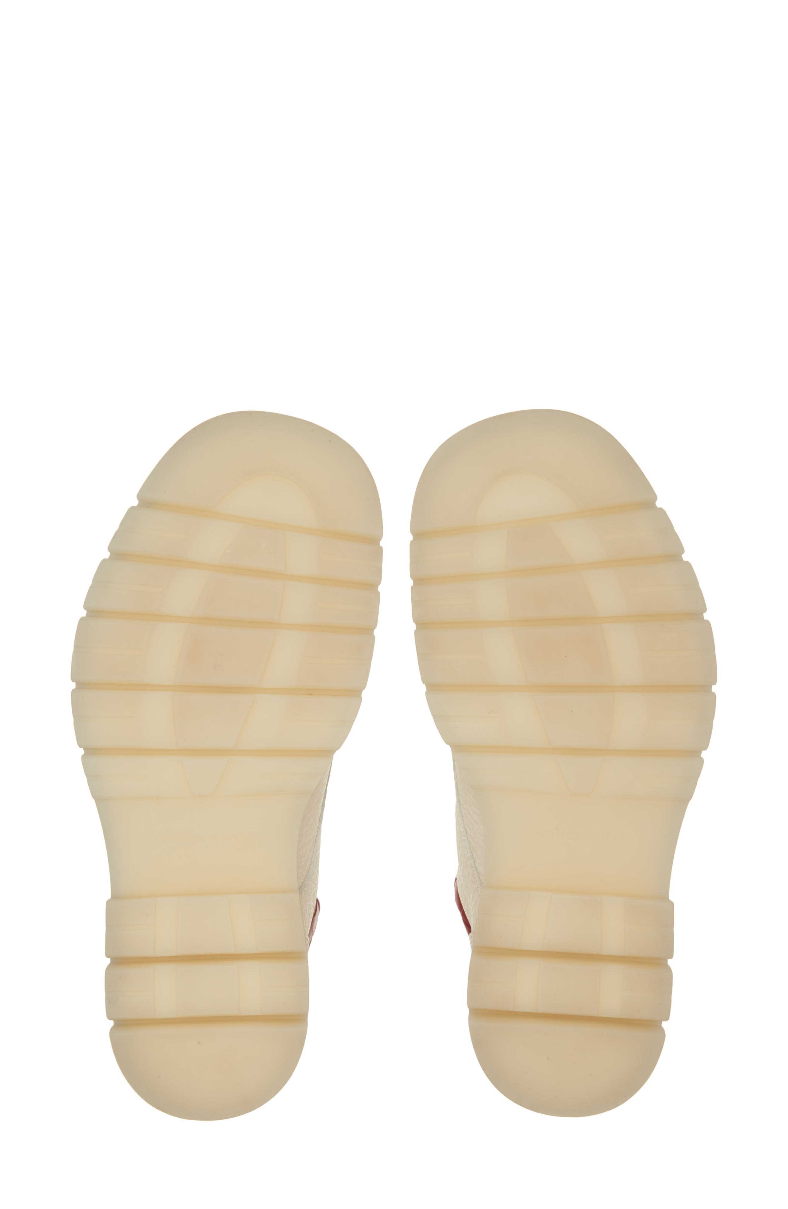 Bottega Veneta Haddock Lug Sole Lace-Up Boot in 8059 White/Deep Red at Nordstrom - 6