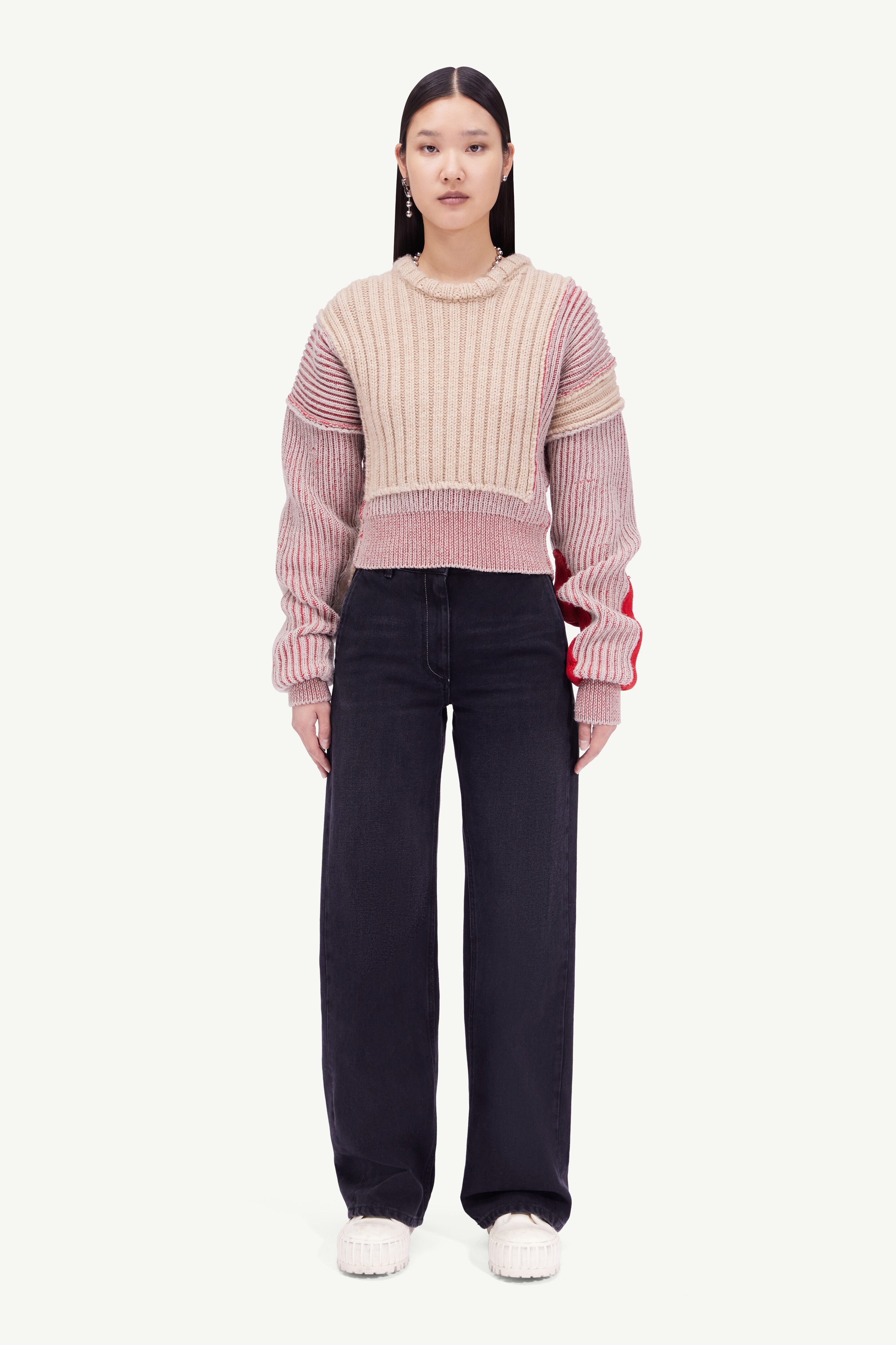 Spliced sweater - 2