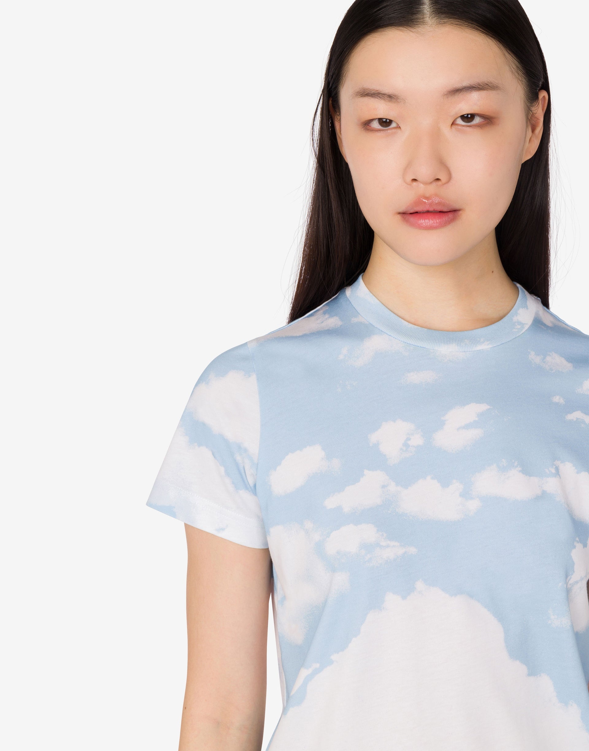 ORGANIC COTTON JERSEY T-SHIRT ARCHIVE CLOUDS - 4