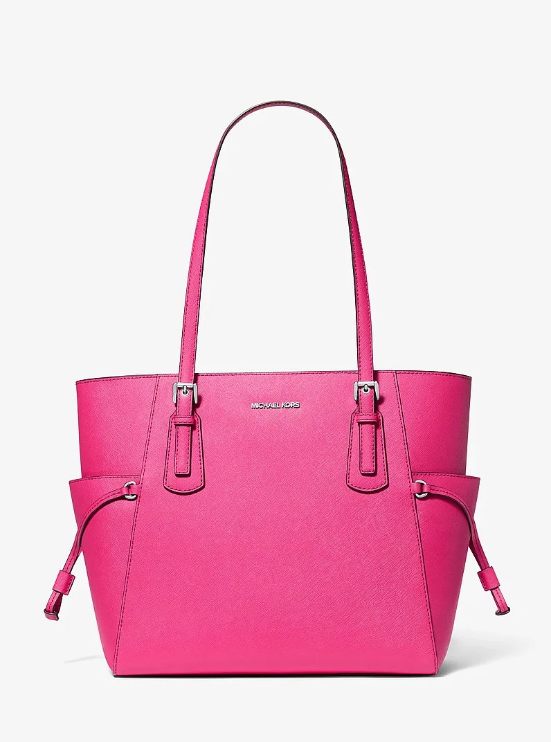 Voyager Large Saffiano Leather Tote Bag - 1
