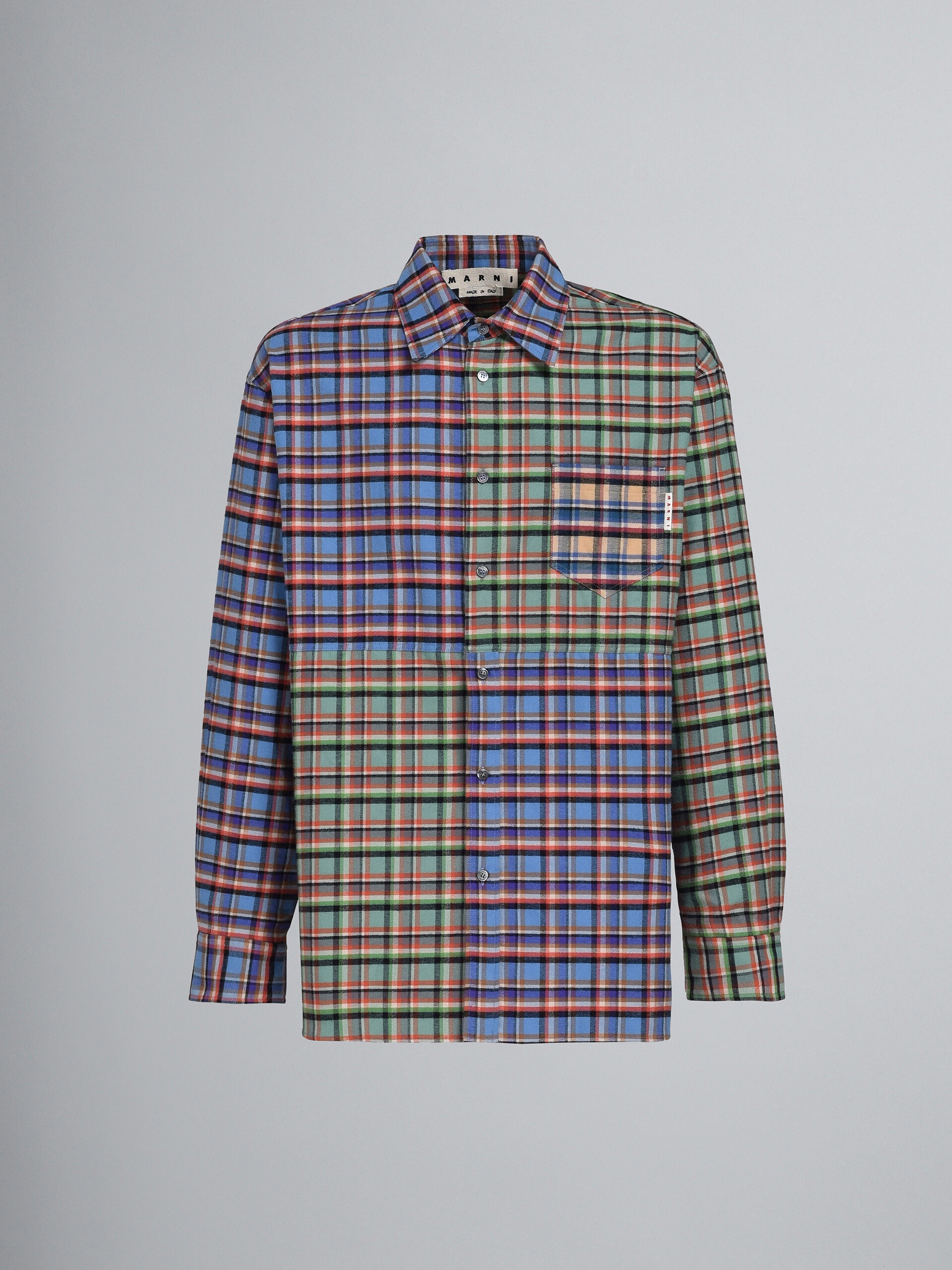 CHECK COTTON FLANNEL SHIRT - 1