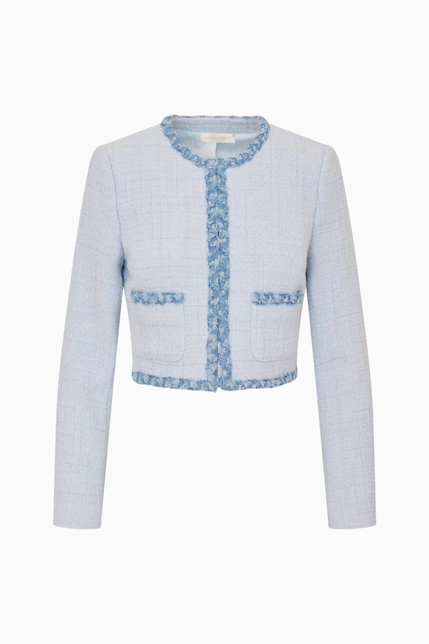 Azula Cropped Tweed Jacket - 1