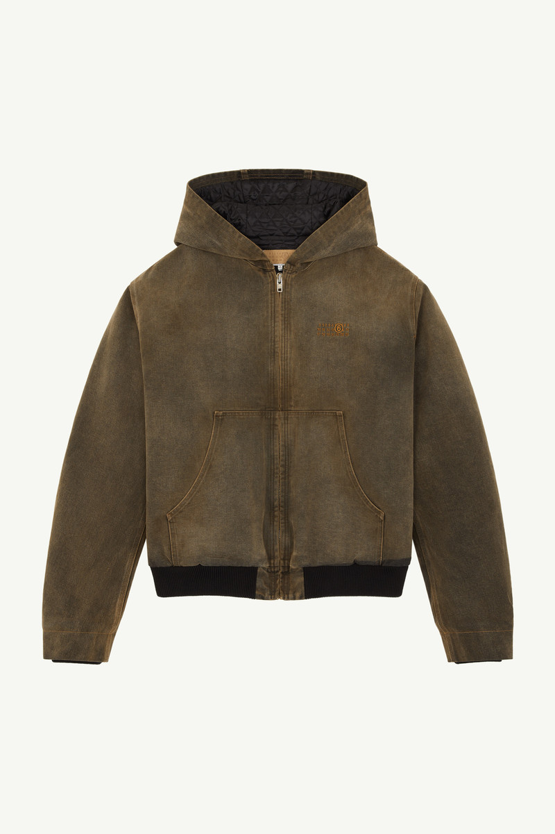 MM6 Maison Margiela Hooded denim jacket | REVERSIBLE