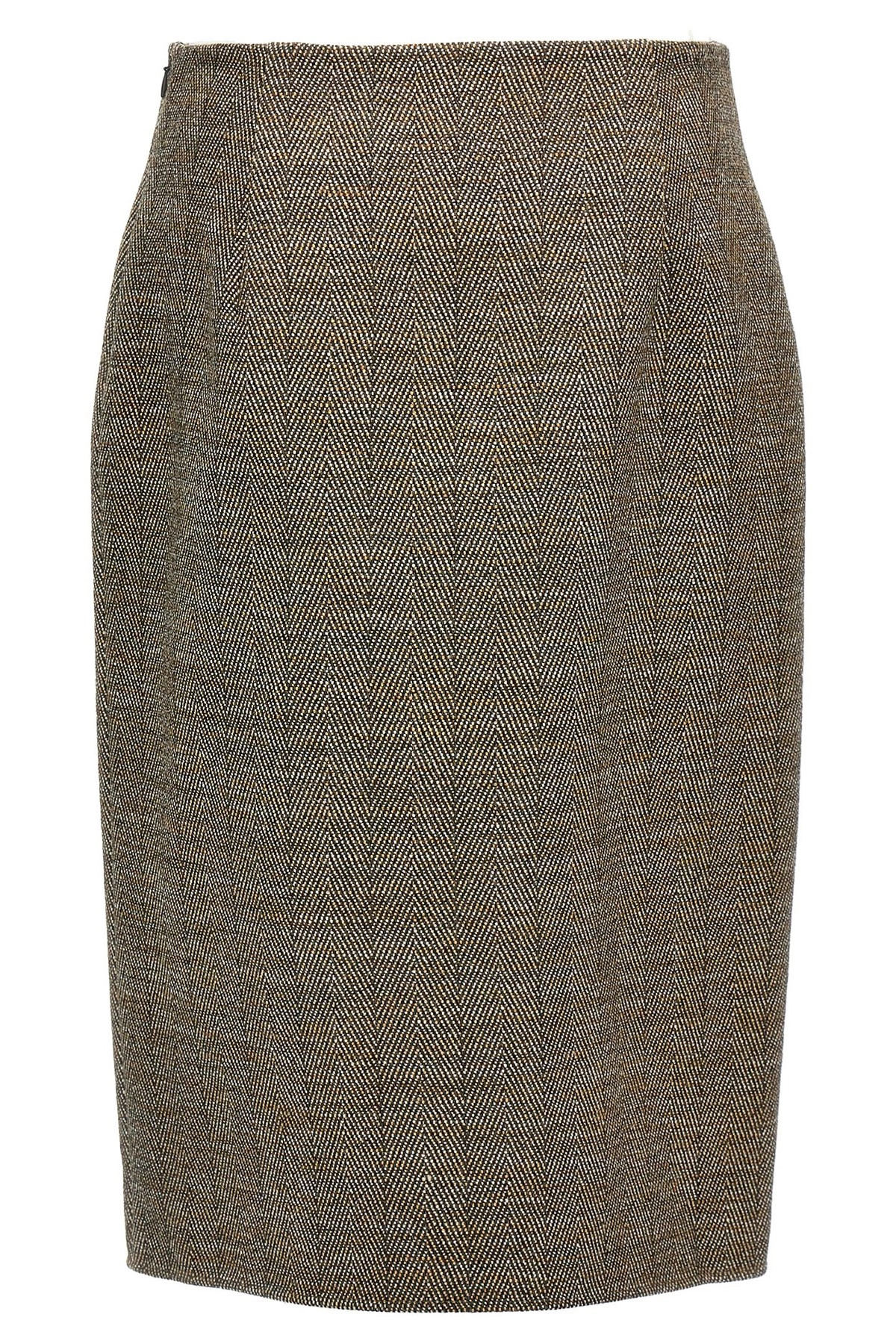 Slit tweed skirt - 3