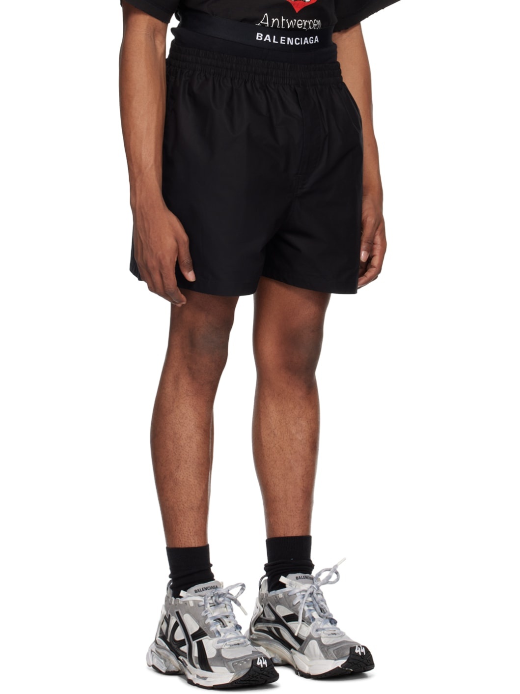 Black Hybrid Boxer Shorts - 2