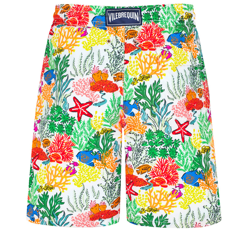 Men Long Swim Trunks Fond Marins Multicolores 2