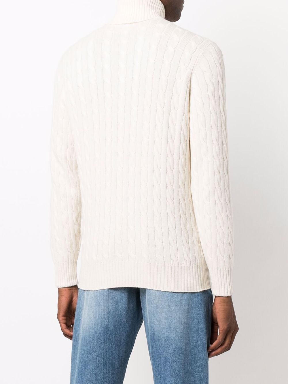 cable knit cashmere  jumper - 4