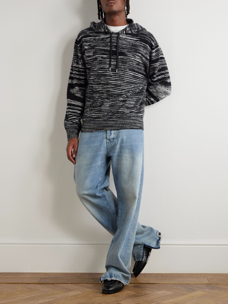 Missoni Space-Dyed Cashmere Hoodie Black outlook