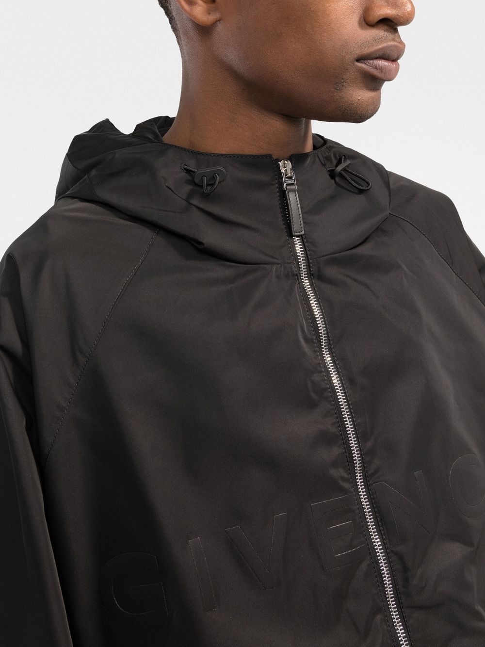 logo zip-up hoodie - 5