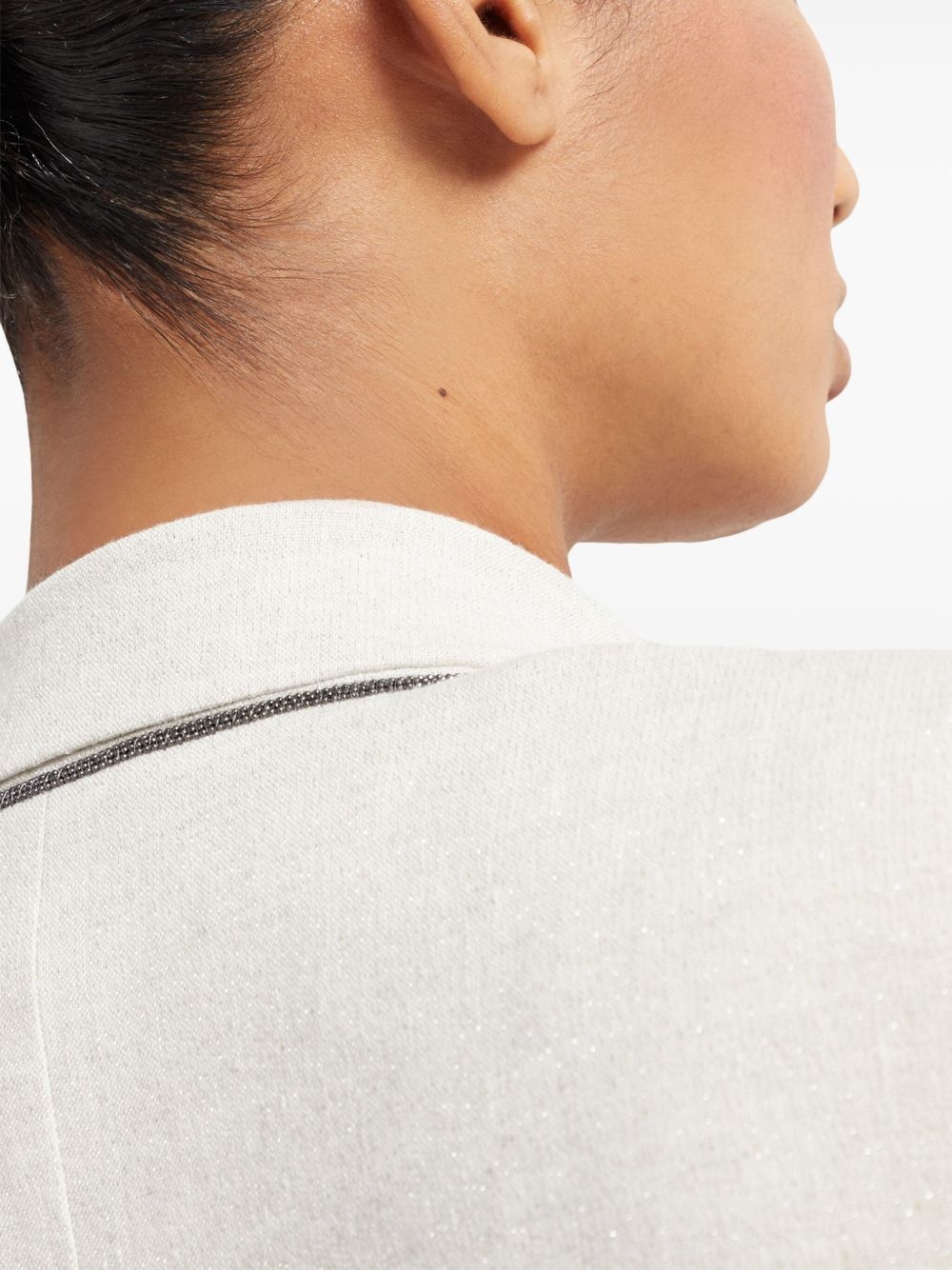 Monili-embellished blazer - 5