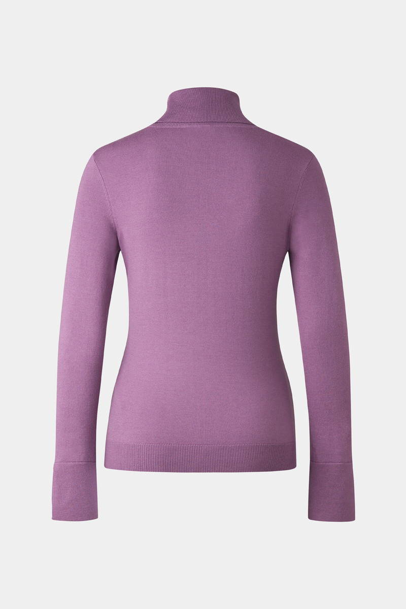 BOGNER Vinny Turtleneck pullover in Purple outlook