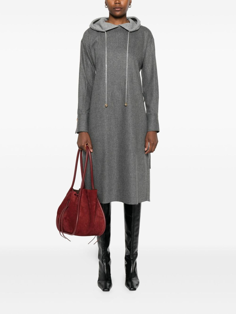 FABIANA FILIPPI hooded midi dress outlook