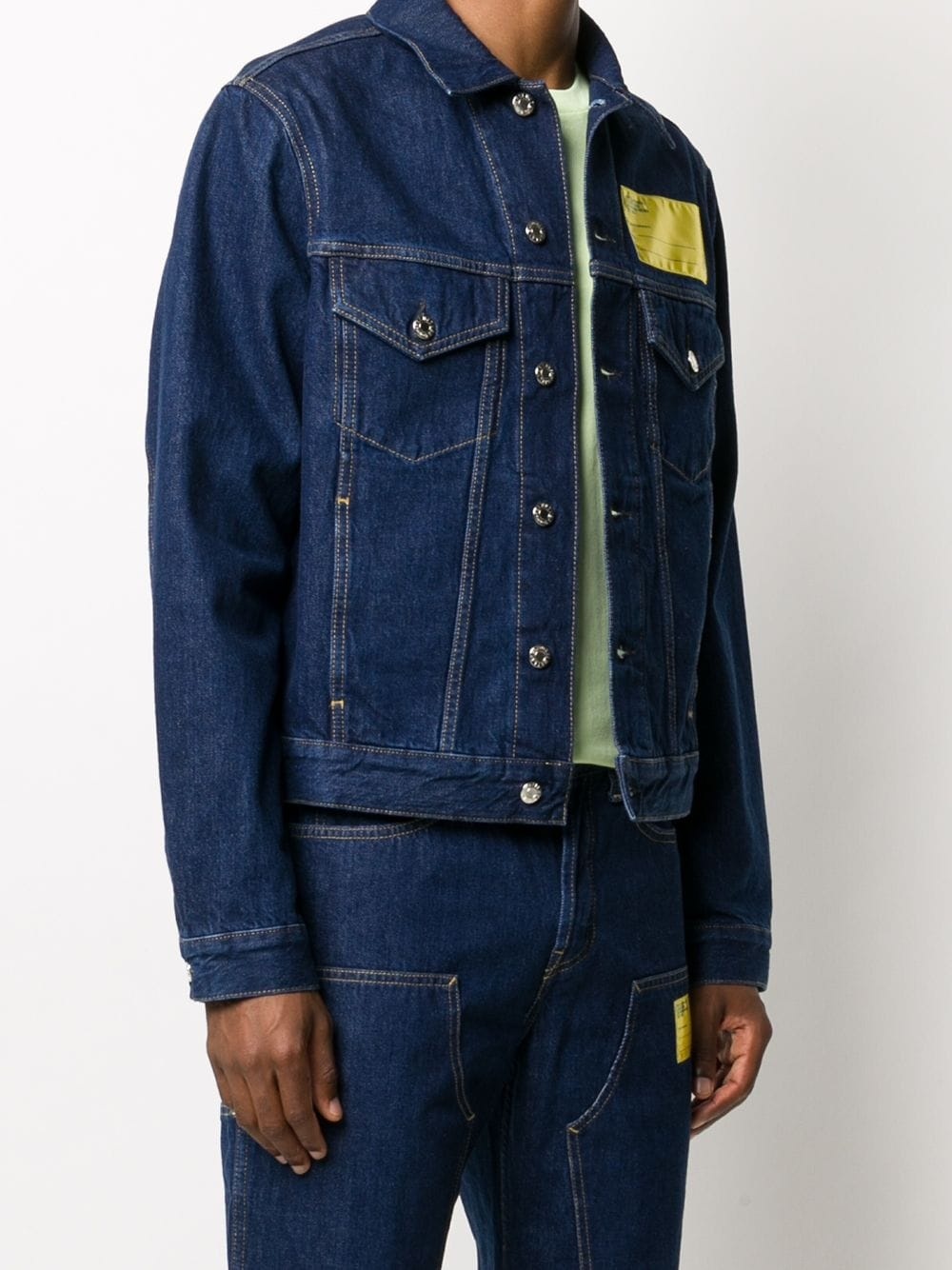 Industry big trucker denim jacket - 4