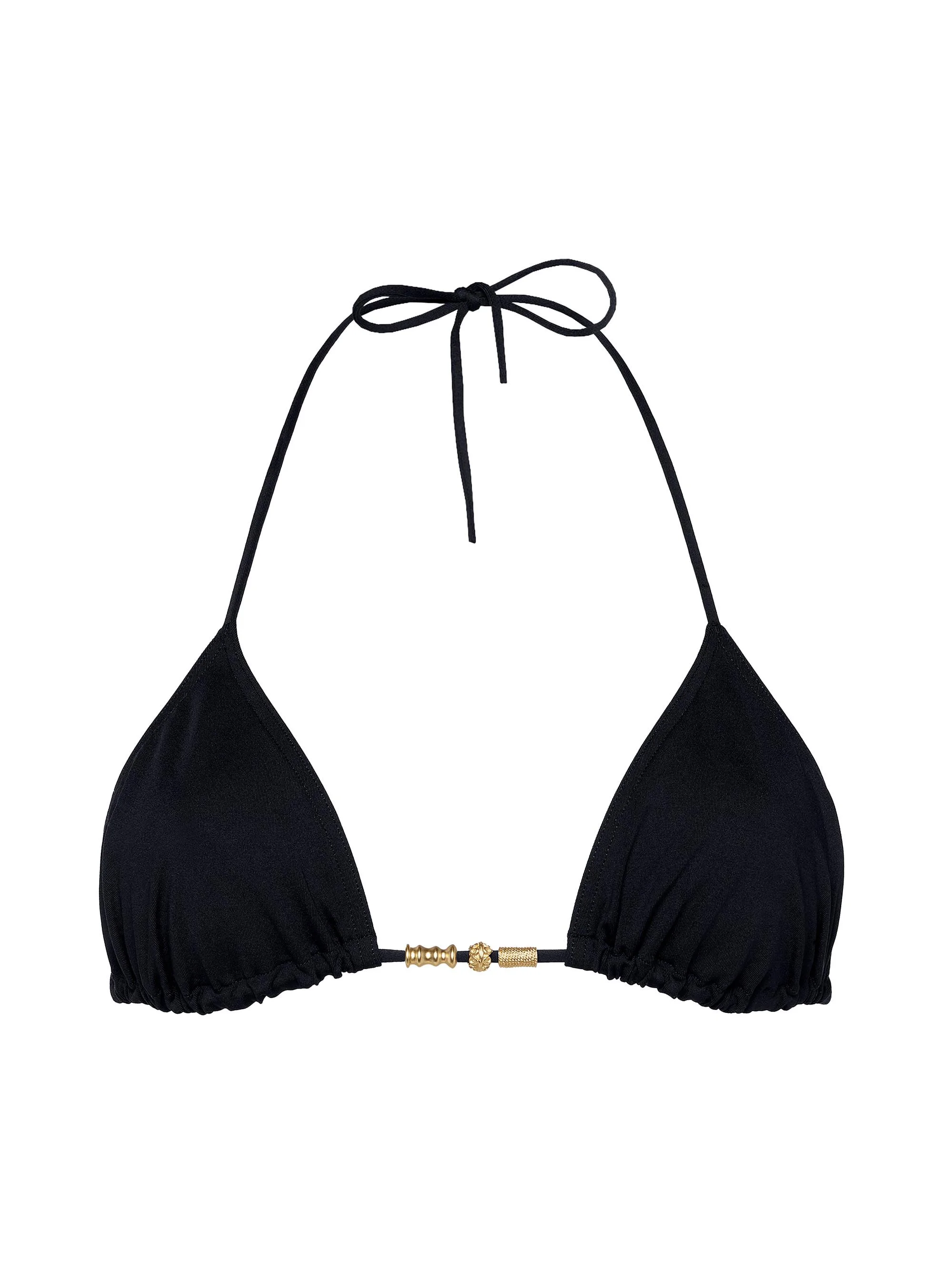 Women's Ephemère Triangle Bikini Top - Black - 1