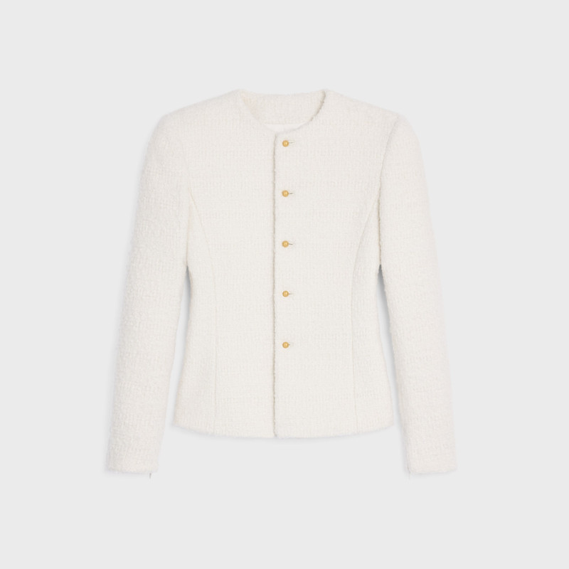 jacket IN cashmere and wool natté 1