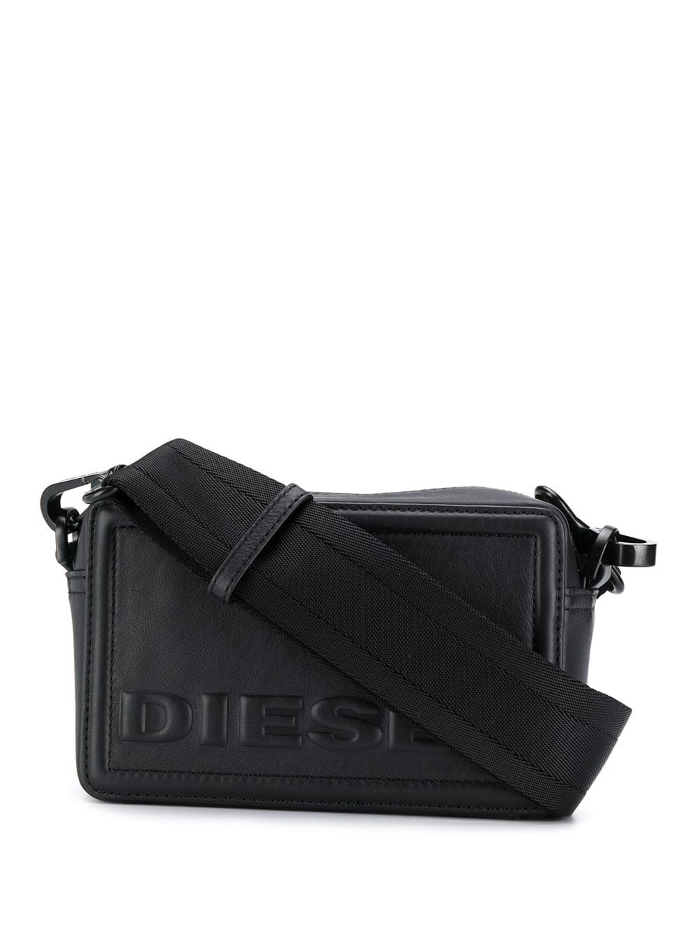 embossed logo crossbody bag - 1