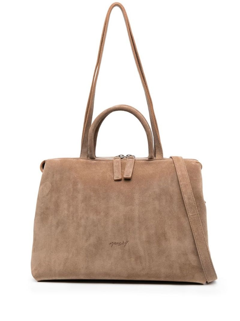 suede tote bag - 1