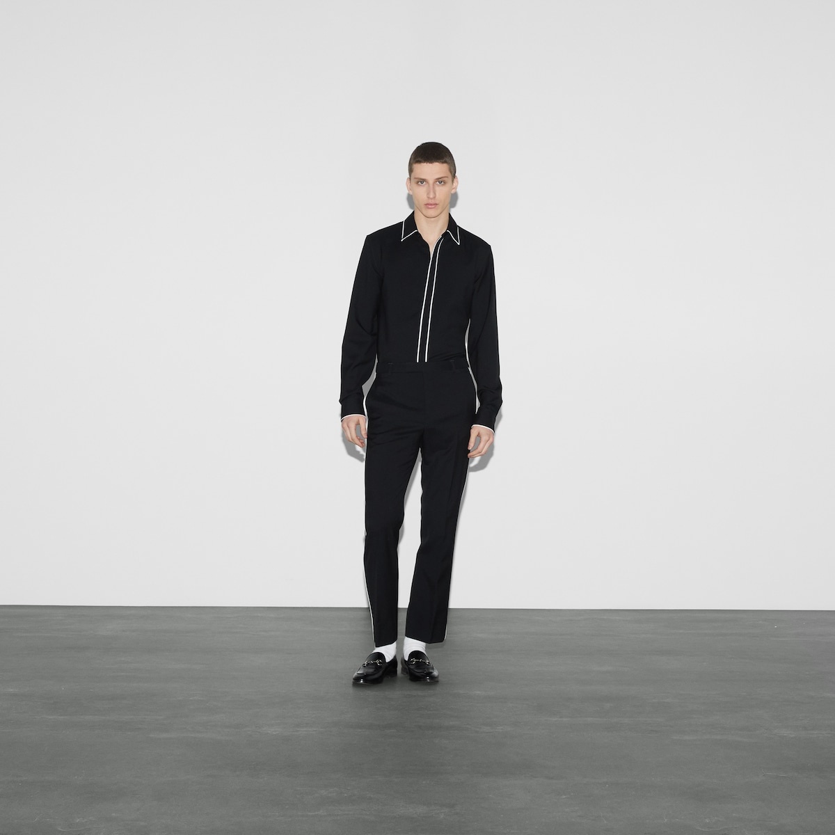 Wool gabardine shirt - 2
