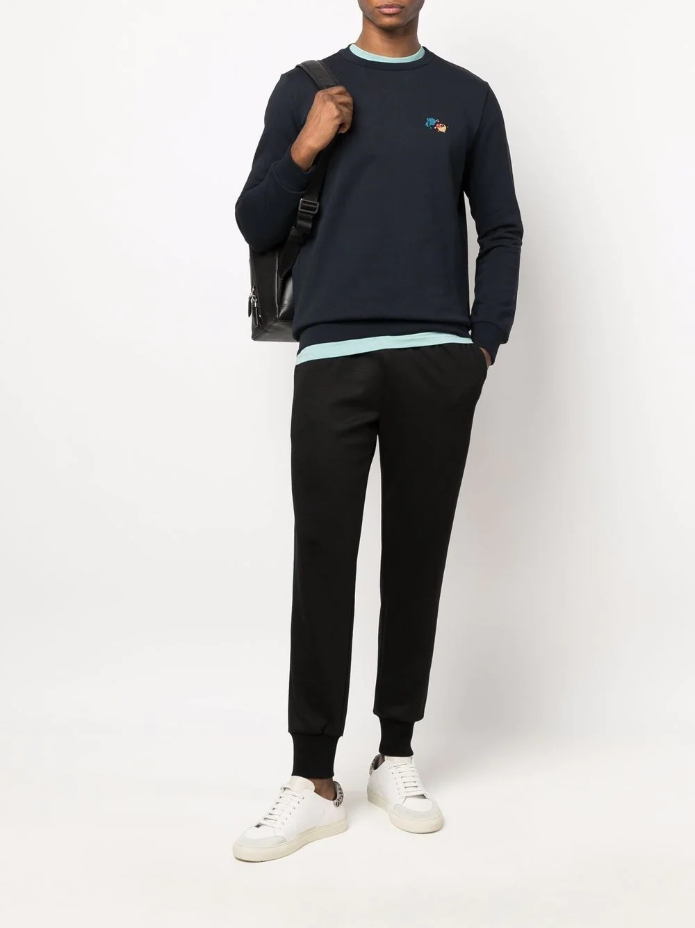logo-print organic-cotton sweatshirt - 3