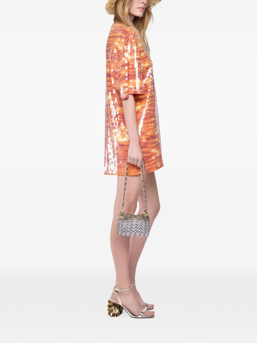 sequin-embellished T-shirt - 3