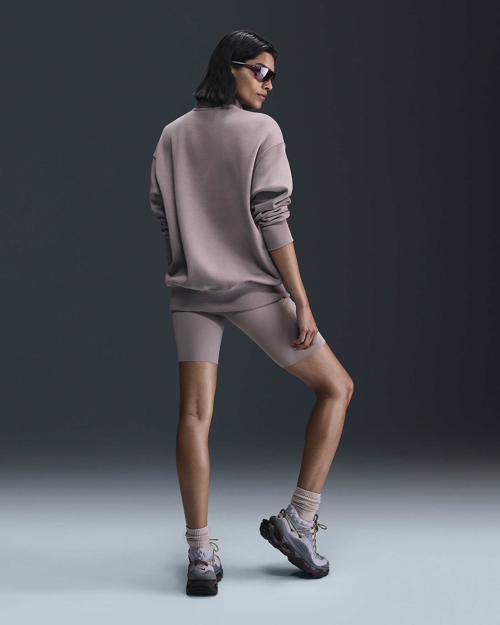 Nike Sportswear Phoenix Fleece Women's Oversized 1/4-Zip Logo Top - 5