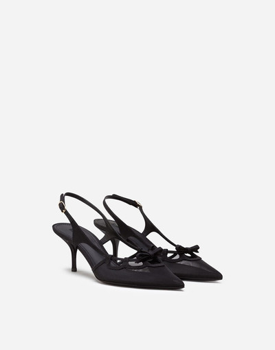 Dolce & Gabbana Slingback shoes in mesh and grosgrain outlook