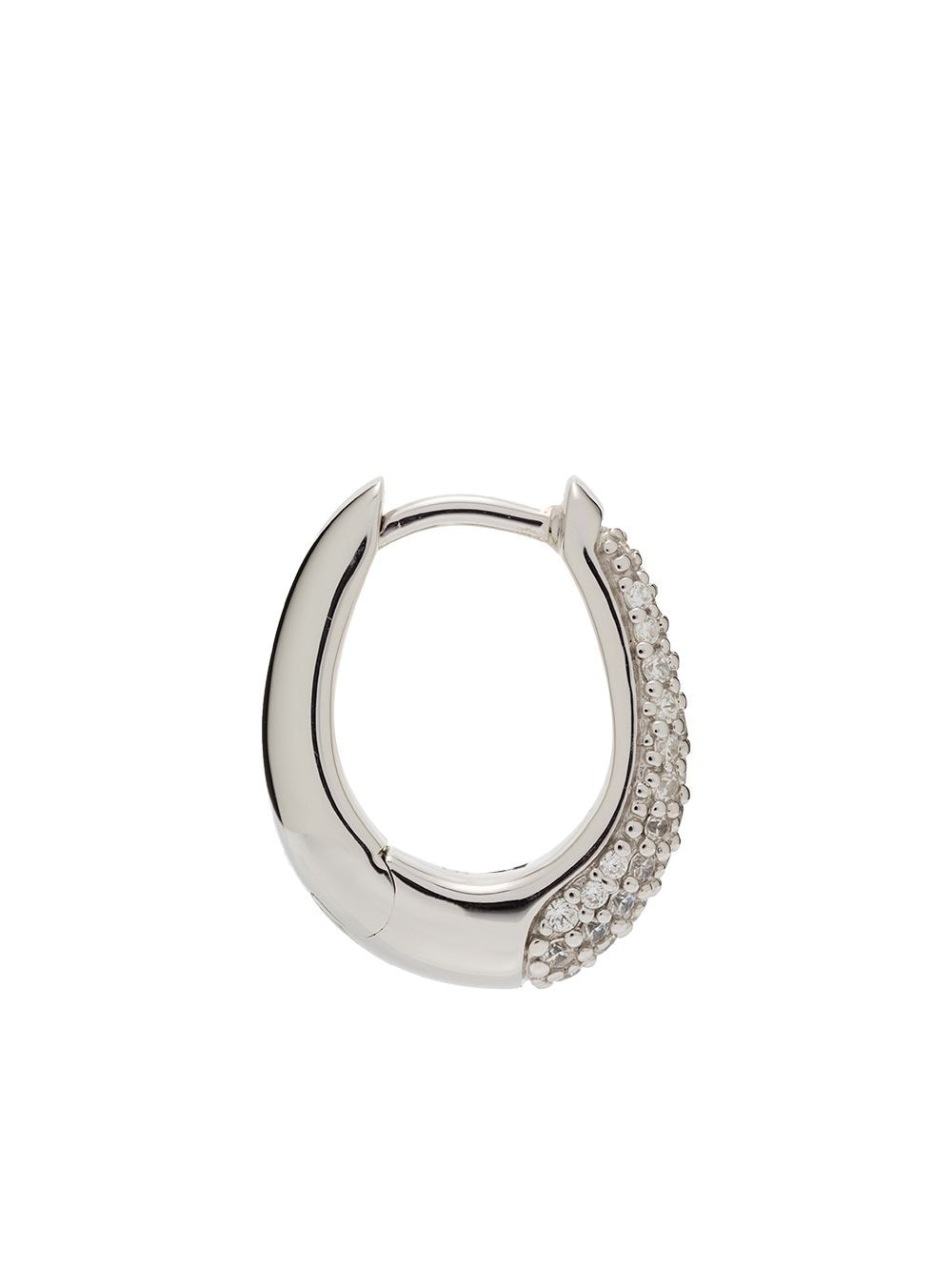 Liz Pave hoop earrings - 3
