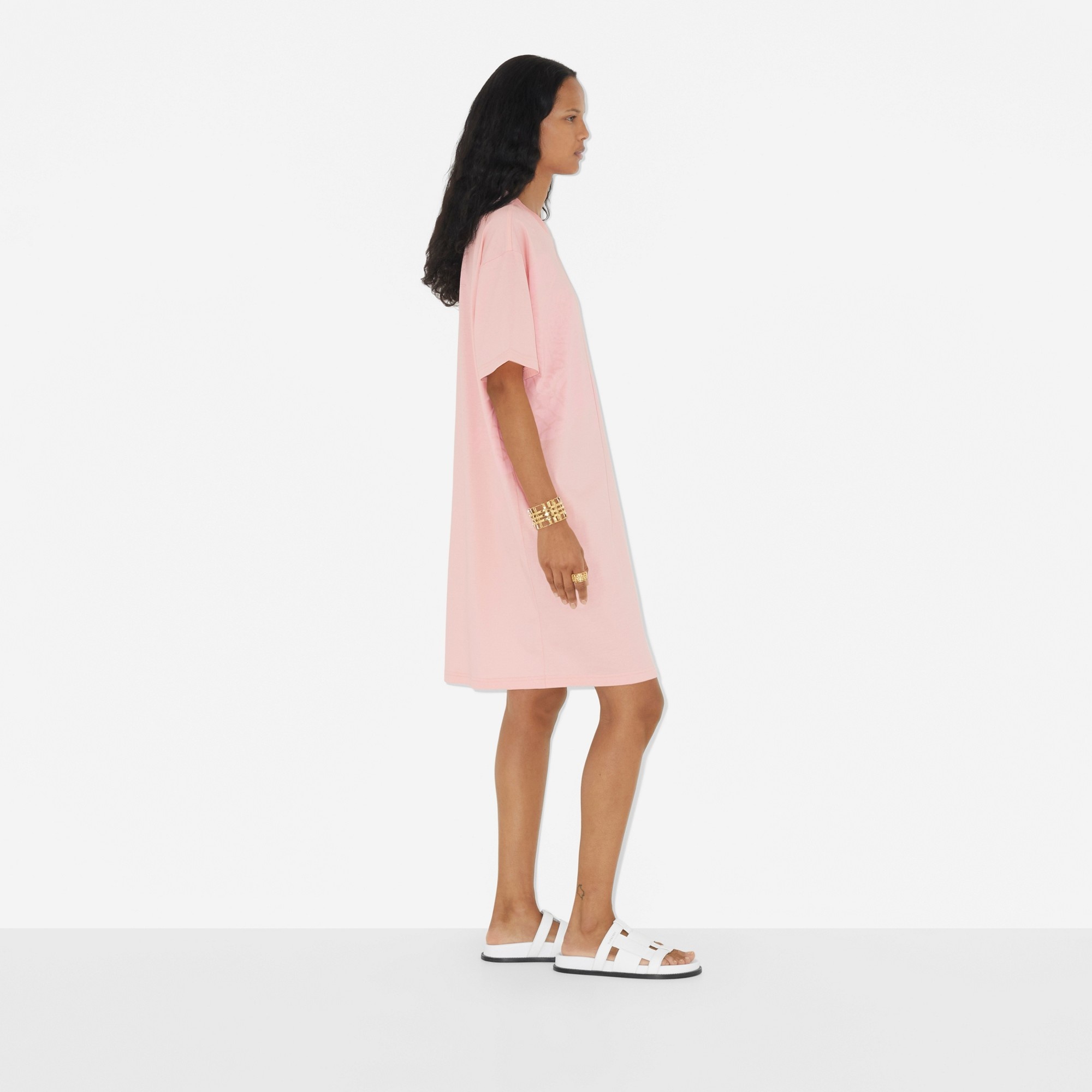 EKD Print Cotton T-shirt Dress - 3