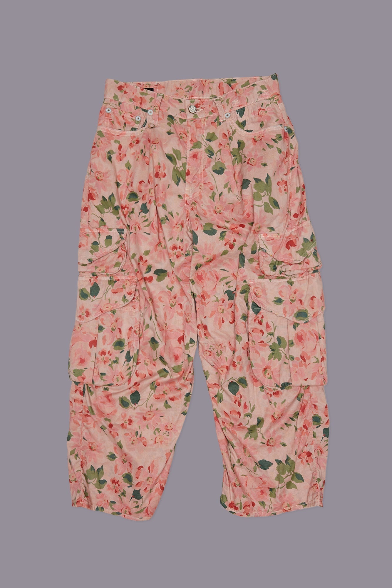 CROPPED MULTI POCKET CARGO - 1
