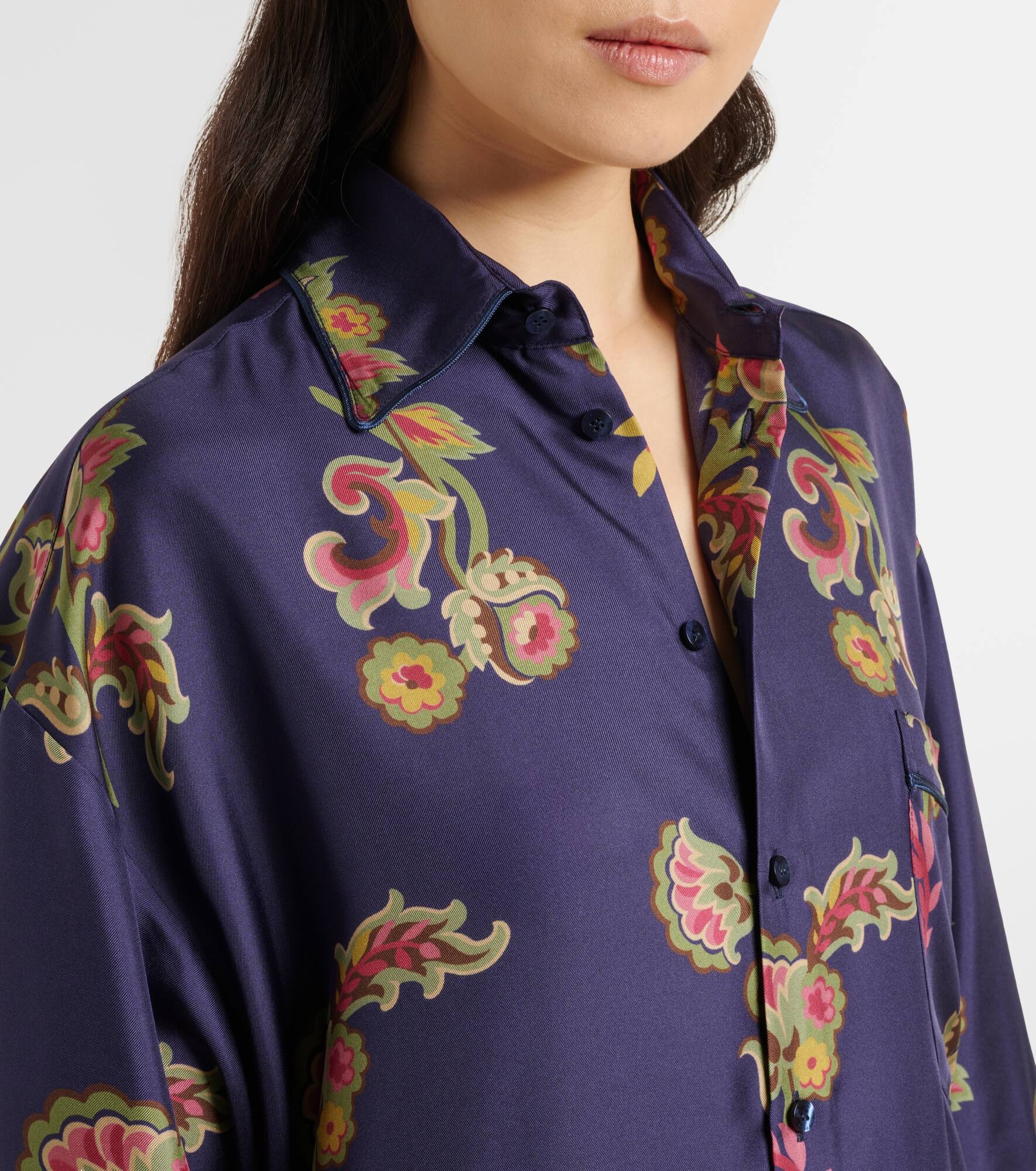 Printed silk shirt - 4