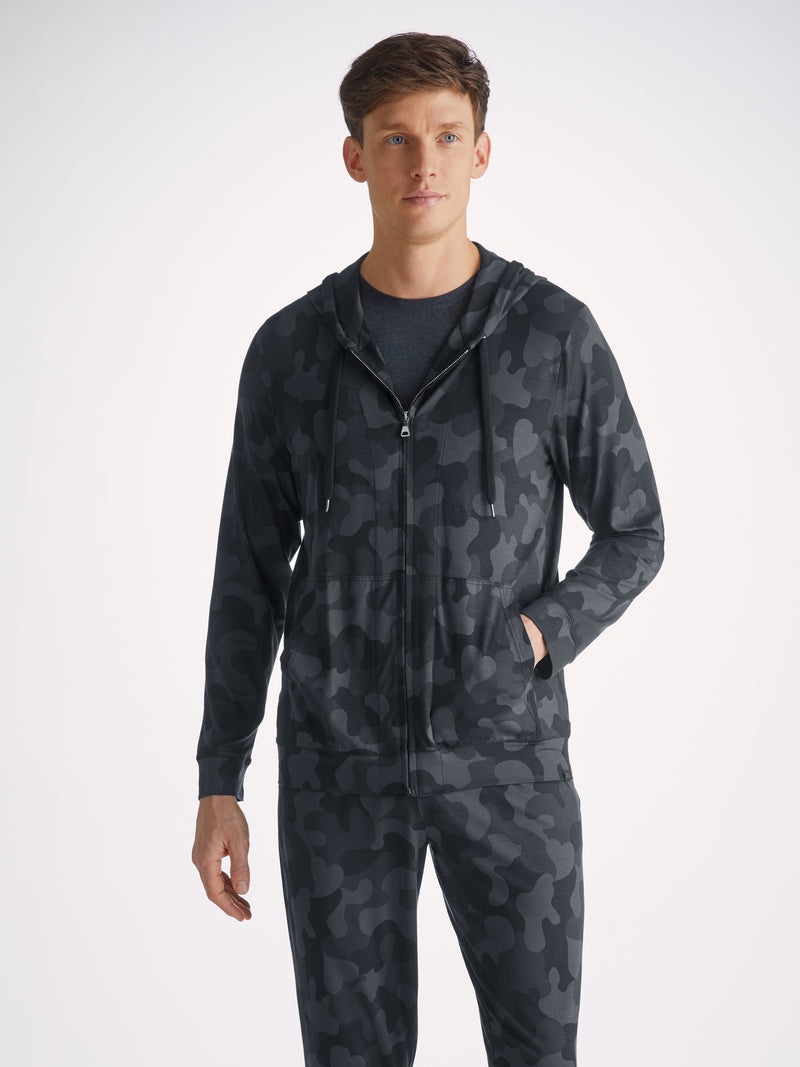 Men's Hoodie London 11 Micro Modal Black - 1