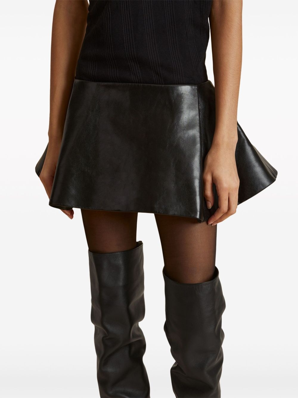The Ralfa leather miniskirt - 6