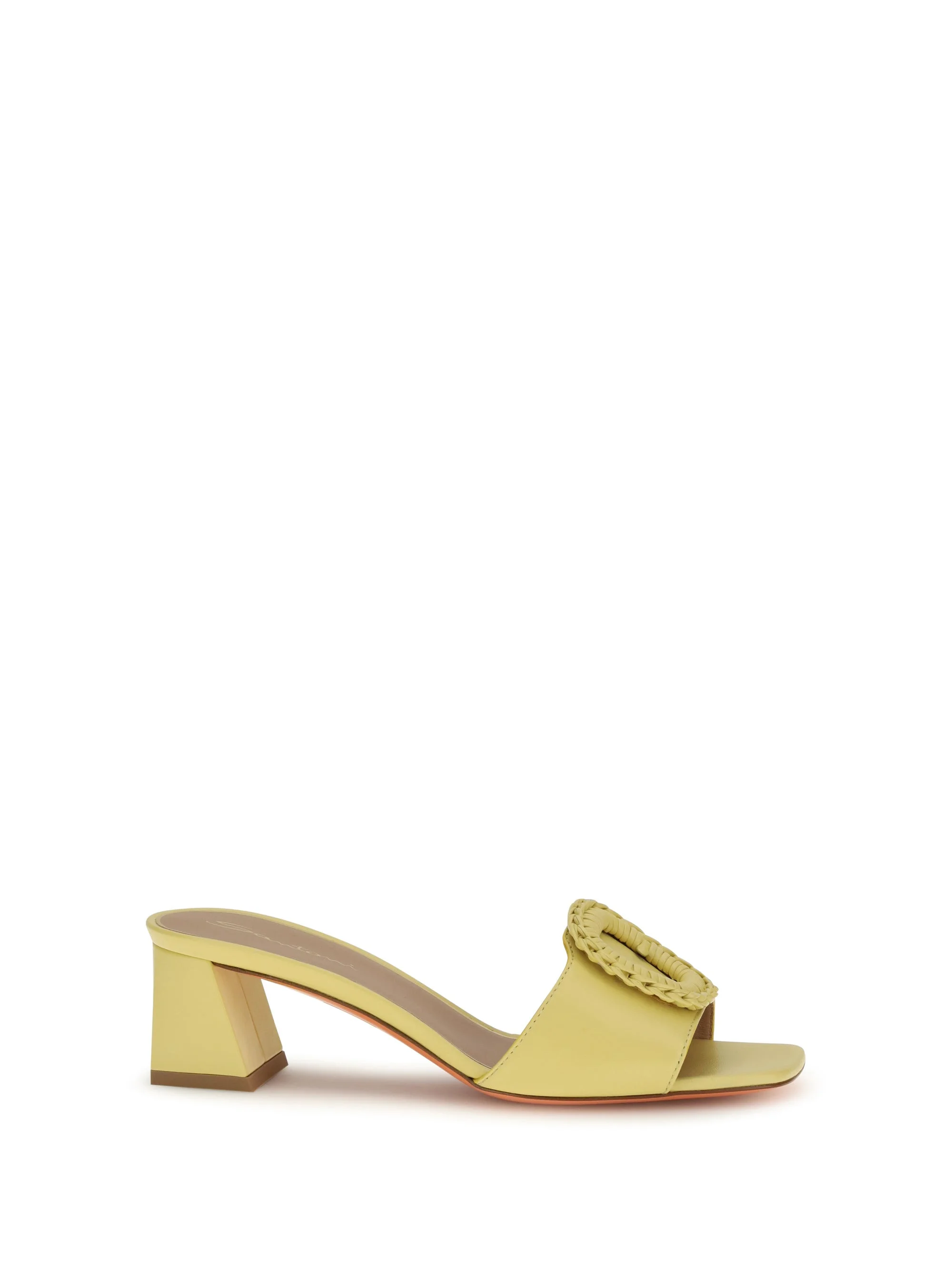 Santoni Leather Sandals Mules Yellow Women - 1