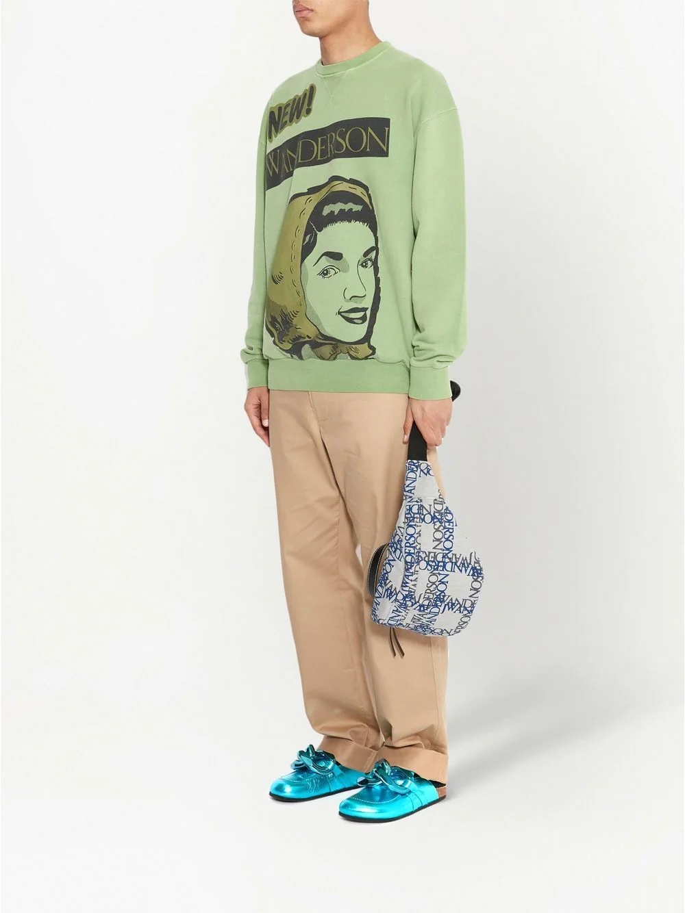 straight-leg chino trousers - 3