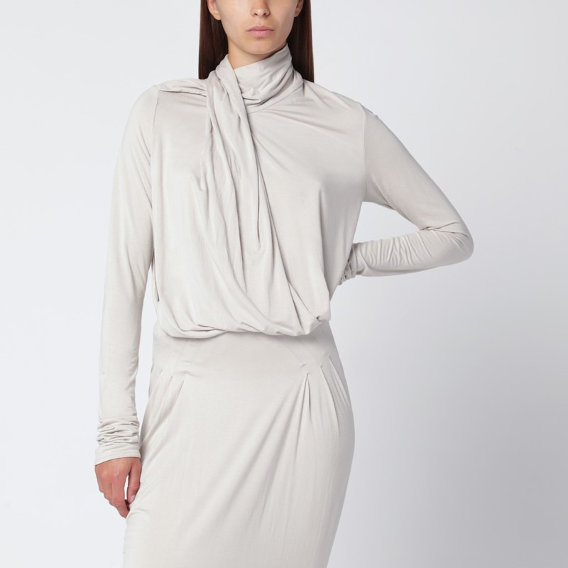 Ivory draped top - 1