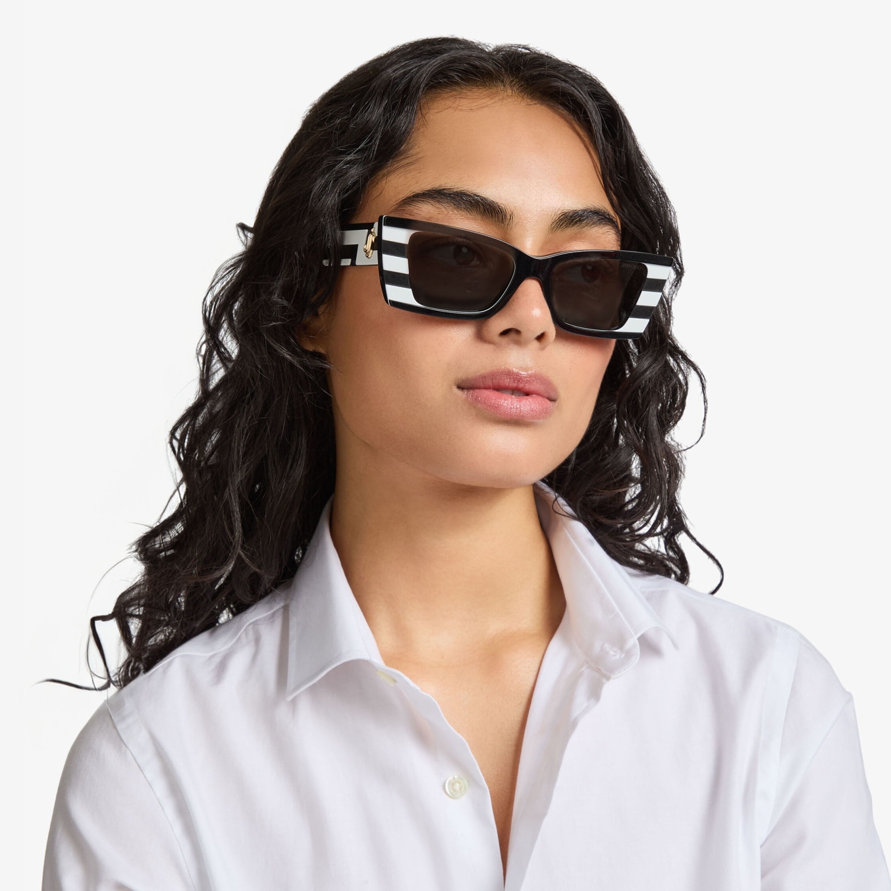 Kalila
Black and White Rectangular Sunglasses - 2