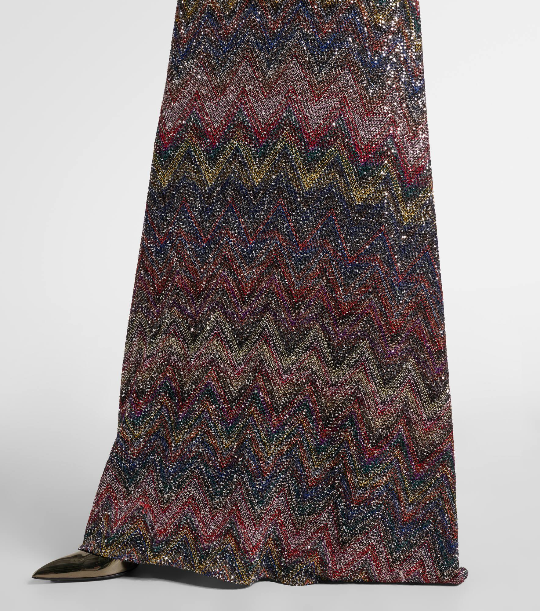 Zigzag sequined lamé maxi dress - 6